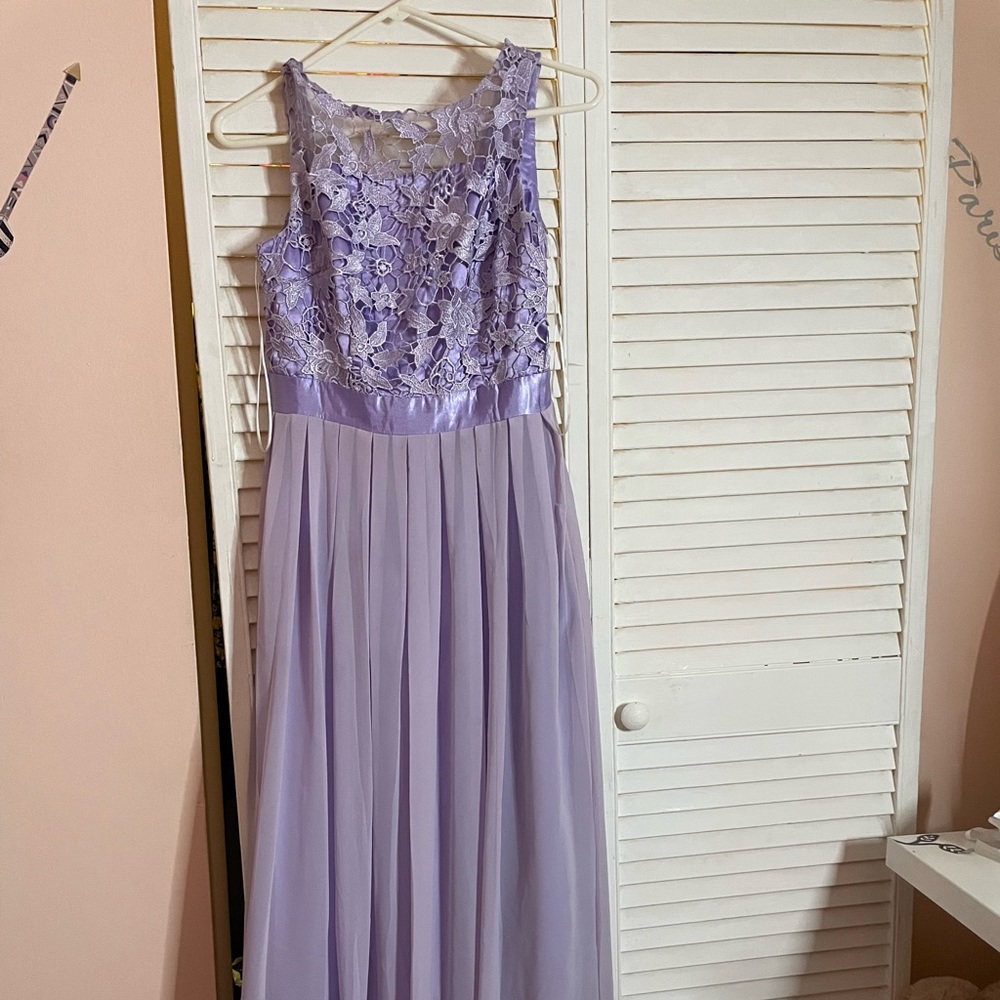 Lavender dress, great for wedding or school dances